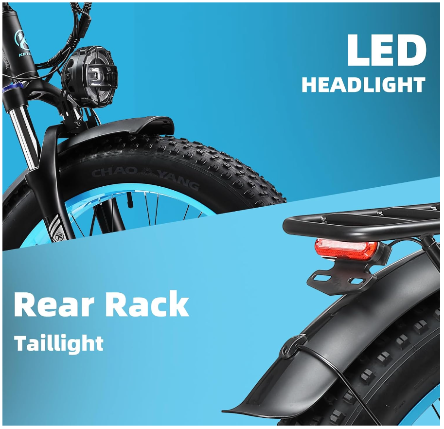 Keteles K800 48V 20AH 1000W Rear Motor Ebike