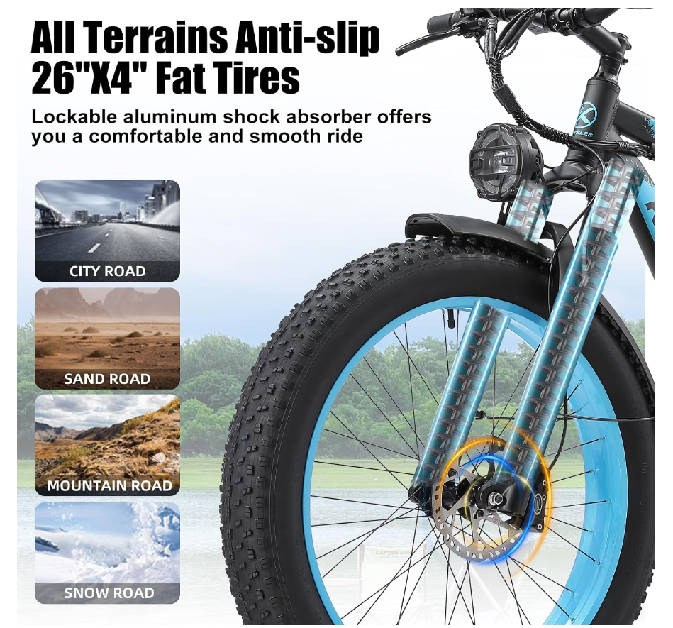 Keteles K800 48V 20AH 1000W Rear Motor Ebike