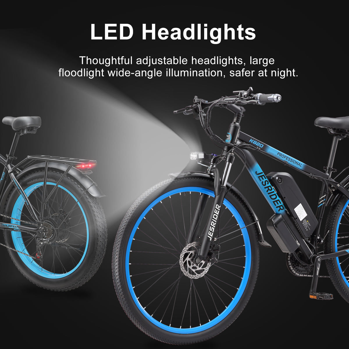 JESRIDER K820 29" Road Electric Bike, 48V 17.5Ah Commuter Ebike for Adults