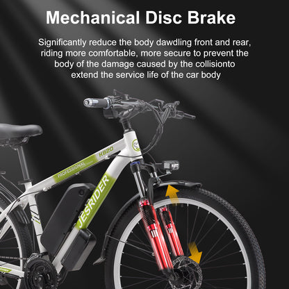 JESRIDER K820 29" Road Electric Bike, 48V 17.5Ah Commuter Ebike for Adults
