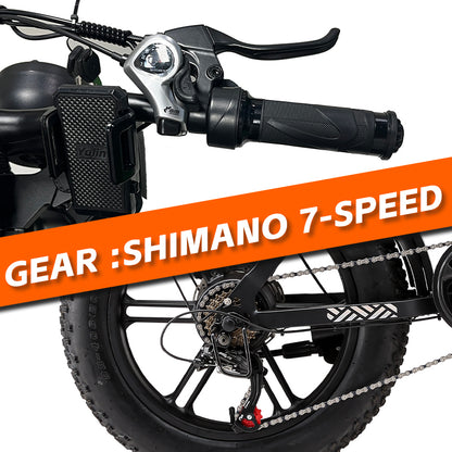 JESRIDER G550 All-Terrain E-Bike for Adults, 48V 20Ah Removable Battery, 20"x4 Fat Tire, Full Suspension