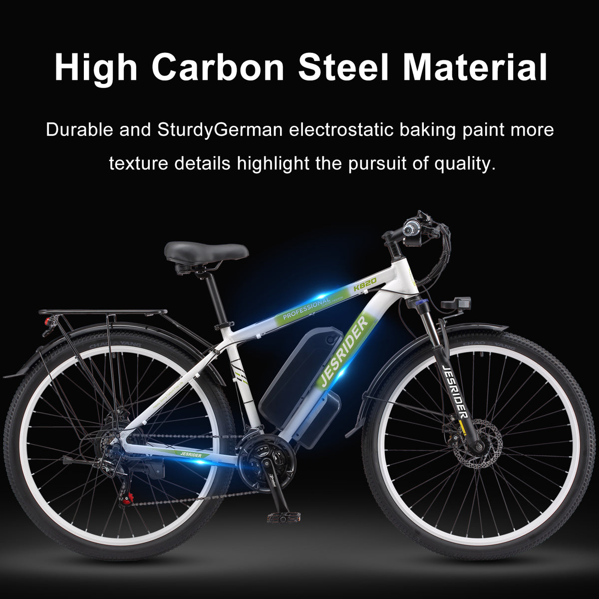 JESRIDER K820 29" Road Electric Bike, 48V 17.5Ah Commuter Ebike for Adults