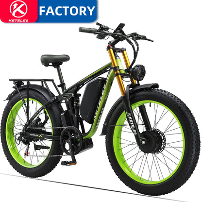 KETELES K800 Pro 2000W Electric Bike Dual Motor 48V 23AH Battery