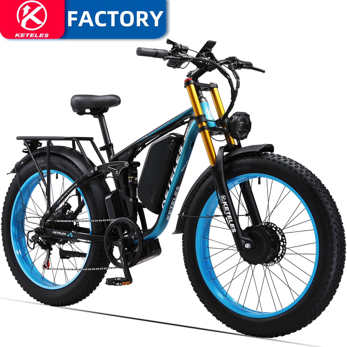 KETELES K800 Pro 2000W Electric Bike Dual Motor 48V 23AH Battery