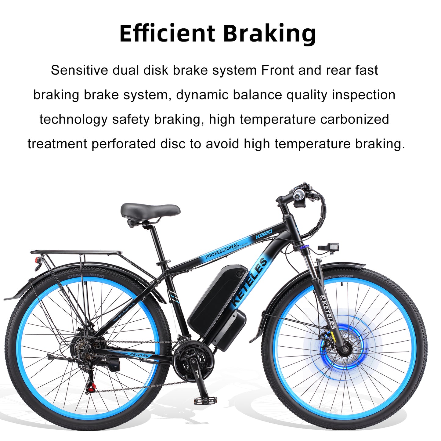 KETELES K820Pro 250W 17.5AH Single Motor E-bike