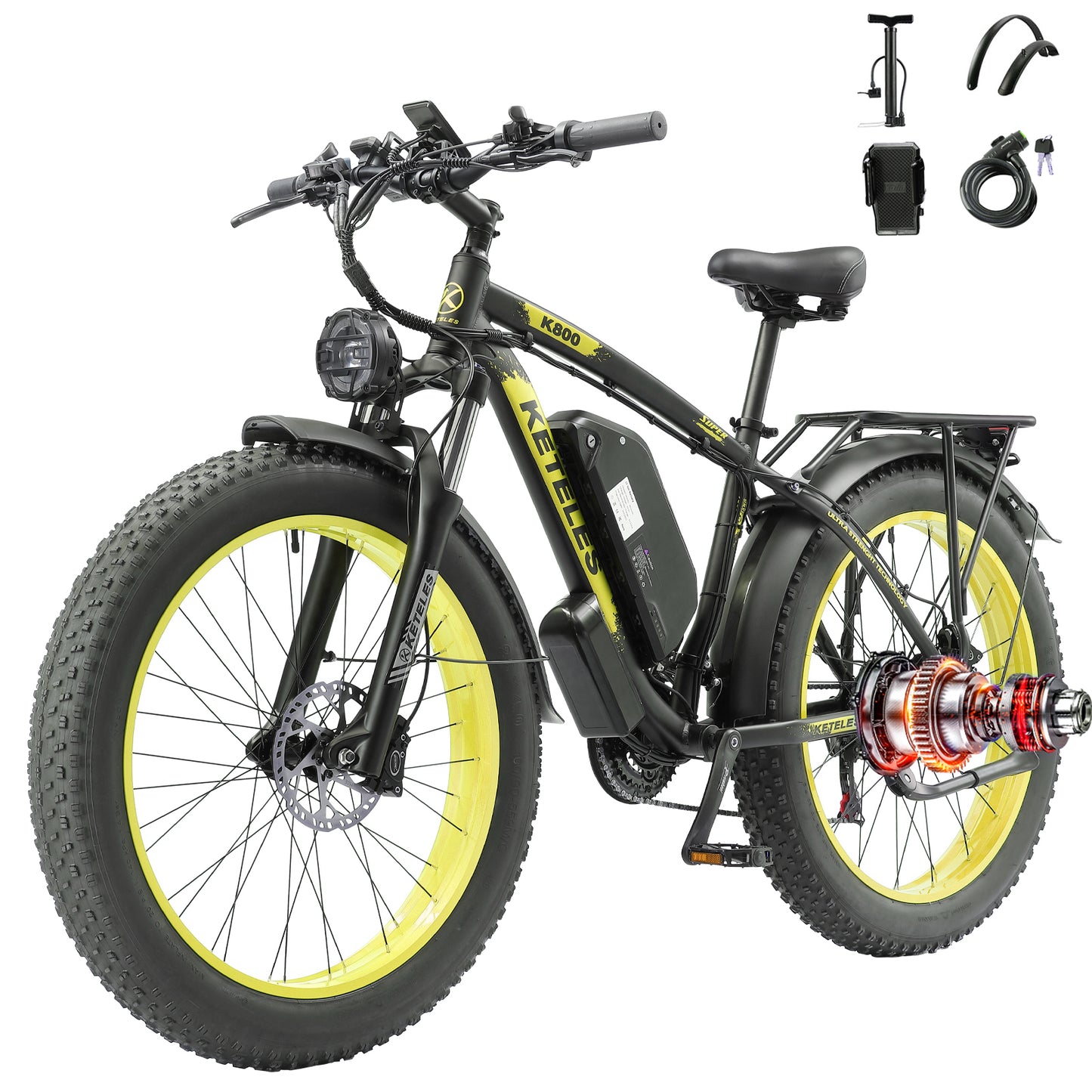 Keteles K800 48V 20AH 250W Rear Motor Fat Tire E-Bike
