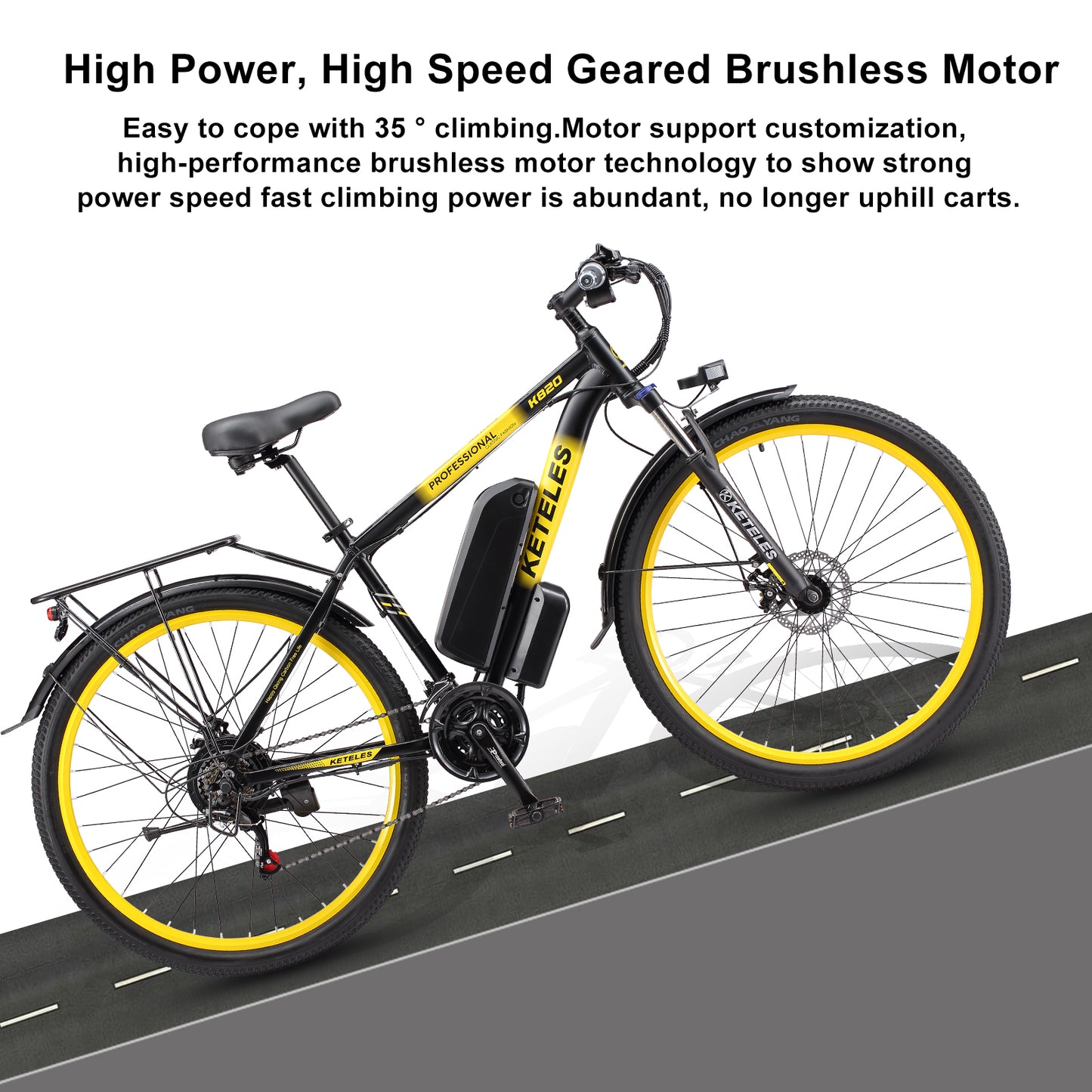 KETELES K820Pro 250W 17.5AH Single Motor E-bike