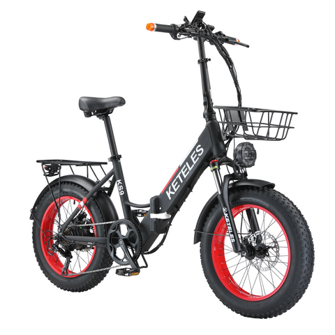 KETELES KS9 Folding Bike 20", 48V/1000W Motor, 17.5Ah Battery, Hydraulic Disc Brakes