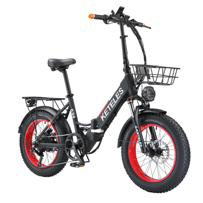 KETELES KS9 Folding Bike 20", 48V/250W Motor, 17.5Ah Battery, Hydraulic Disc Brakes
